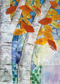 Fall Day Kaci Koltrz Wautoma WI fabric collage